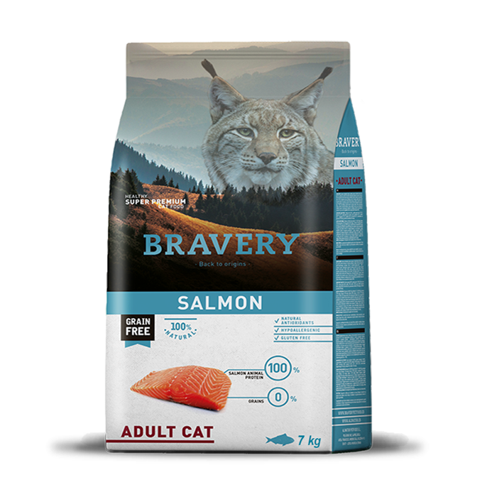 BRAVERY Salmon Adult Cat