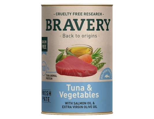BRAVERY Tuna & Vegetables (With Salmon Oil & Extra Virgin Olive Oil) - Dog