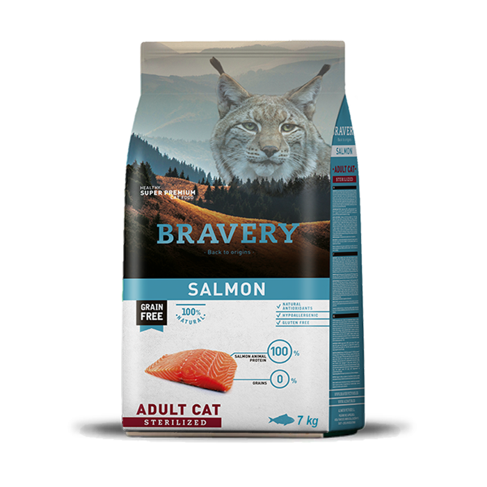 BRAVERY Salmon - Adult Cat Sterilized