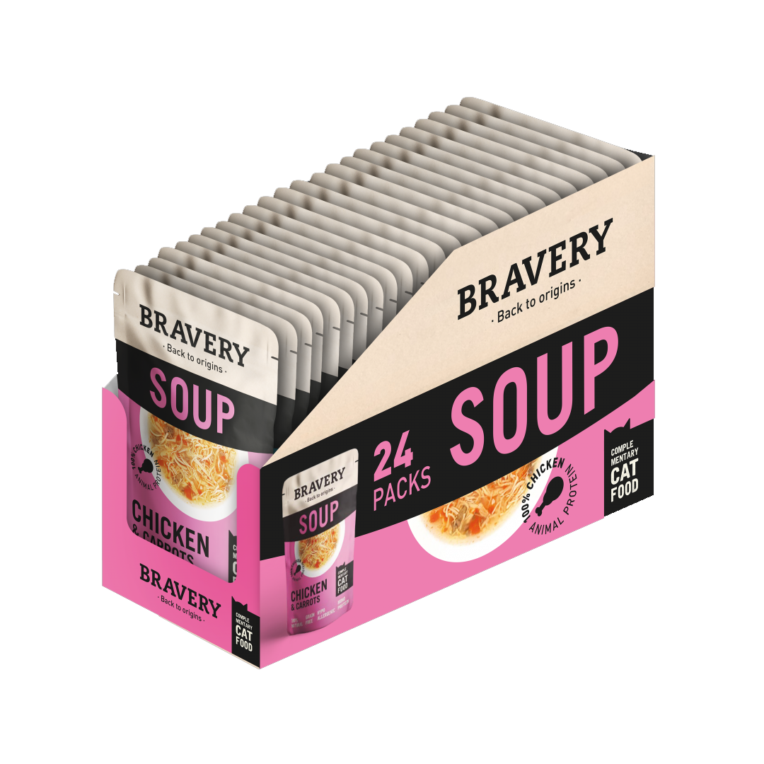 Bravery Hypoallergenic Grain-Free Cat Food Chicken_Carrots recipe bag – natural nutrition for sensitive cats