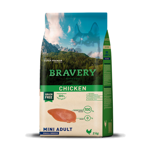 Discover Bravery Pet Food Canada's grain-free mini dog chicken treats, curated for health and taste. These natural, hypoallergenic bites promise a delightful and nourishing mealtime for your pet. The tender chicken pieces and balanced nutrition cater to your canine companion's unique needs. Choose Bravery Pet Food Canada for premium, tailored treats delivering both delight and essential nutrition