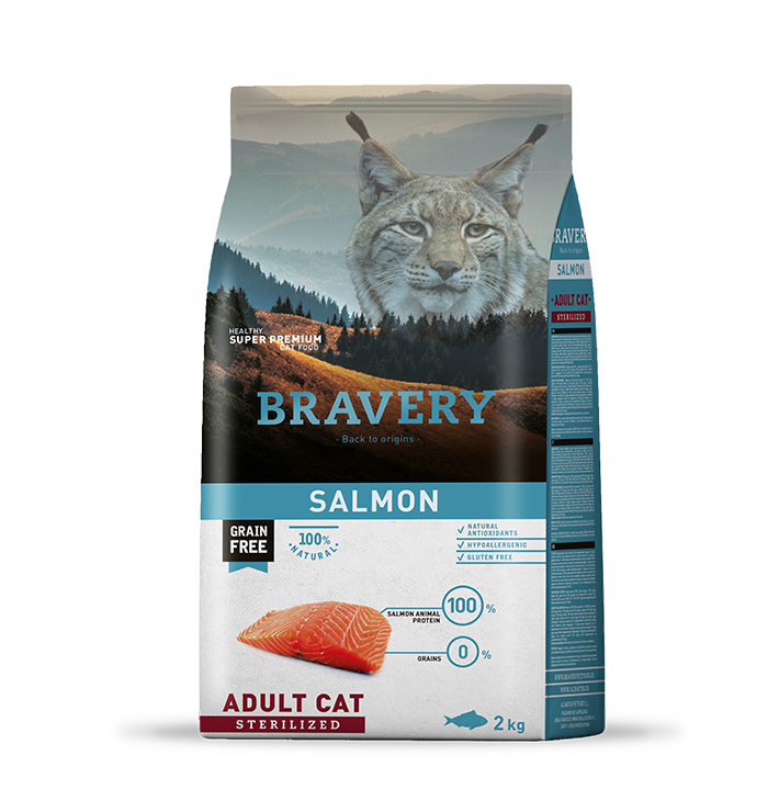 High-Quality Salmon: Rich in omega-3 fatty acids for a healthy coat and skin. Grain-Free & Hypoallergenic: Ideal for cats with grain sensitivities and food allergies. Natural Ingredients: Crafted with care, no GMOs, artificial additives, or fillers. Promotes Digestive Health: Easy digestion for sensitive stomachs.